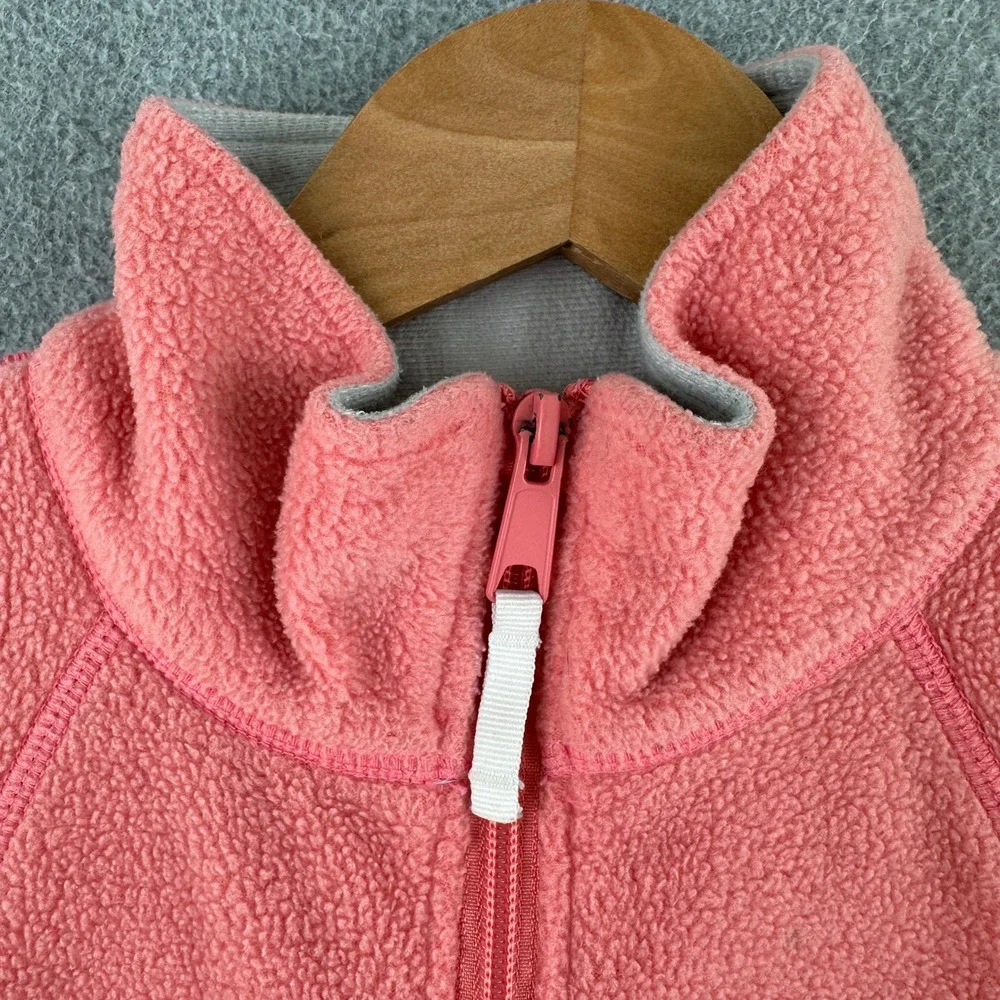 Columbia Vest Womens S Pink WL1017 Benton Springs Fleece Full Zip Outdoor Pocket